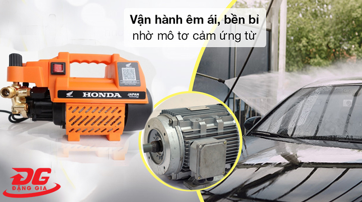 Trang bị motor từ hiện đại trên máy rửa xe Honda 3500W có chỉnh áp
