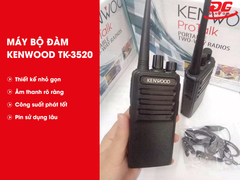 Ưu điểm vượt trội của thiết bị liên lạc cầm tay TK-3520 
