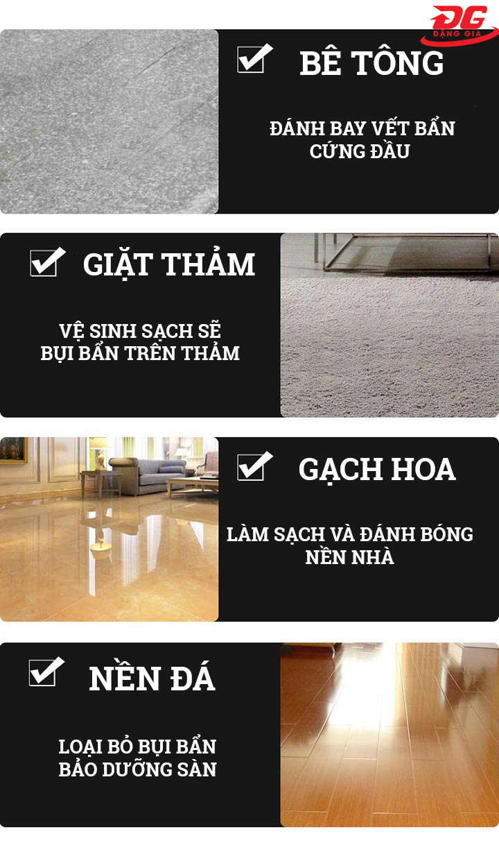 Ứng dụng của máy chà sàn Supper Clean BD1A