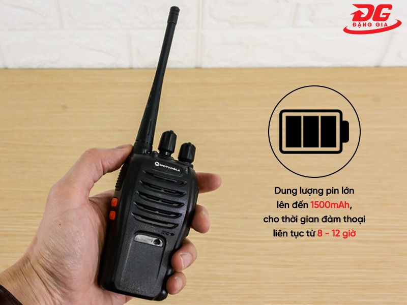 Máy bộ đàm Motorola GP 668 với dung lượng pin lớn