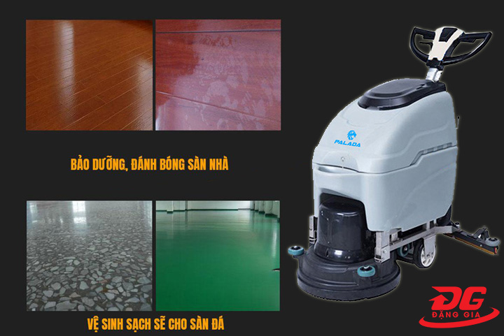 Máy chà sàn thương hiệu Palada cho hiệu quả vệ sinh vượt trội