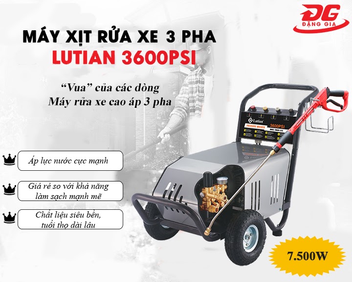 Máy rửa xe Lutian 3600psi