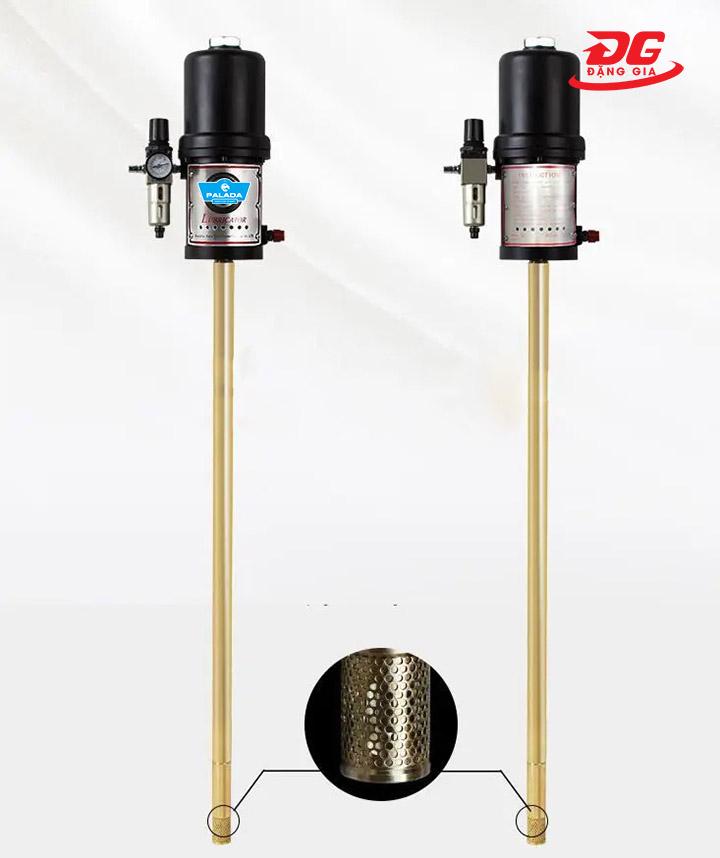 Máy bơm mỡ khí nén thanh dài Palada PD-175 cho lượng mỡ ra nhanh