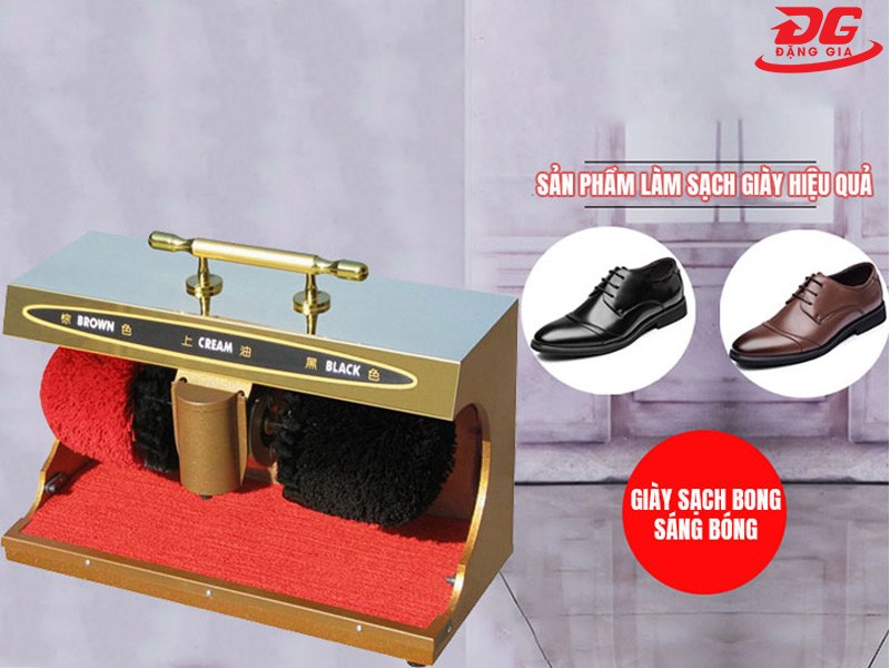 Máy có khả năng làm sạch giày hiệu quả, nhanh chóng