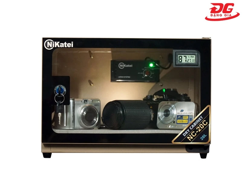 Tủ hút ẩm máy ảnh Nikatei NC-20C Gold Plus