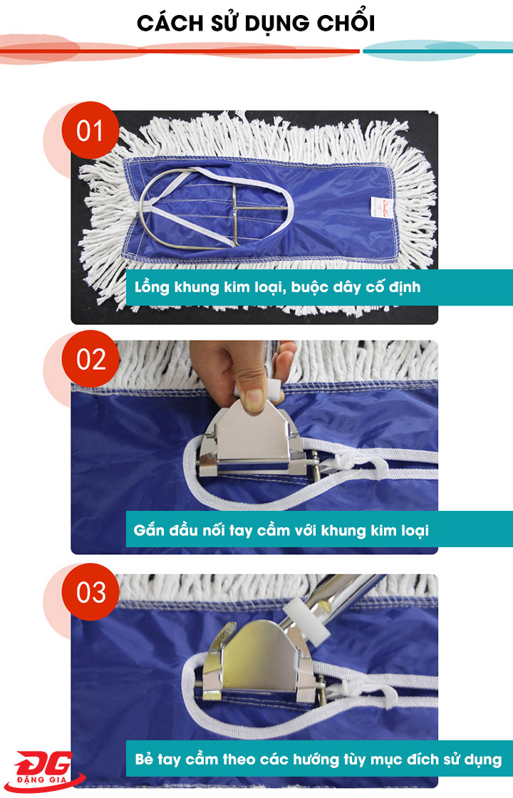 lắp đặt cây lau nhà