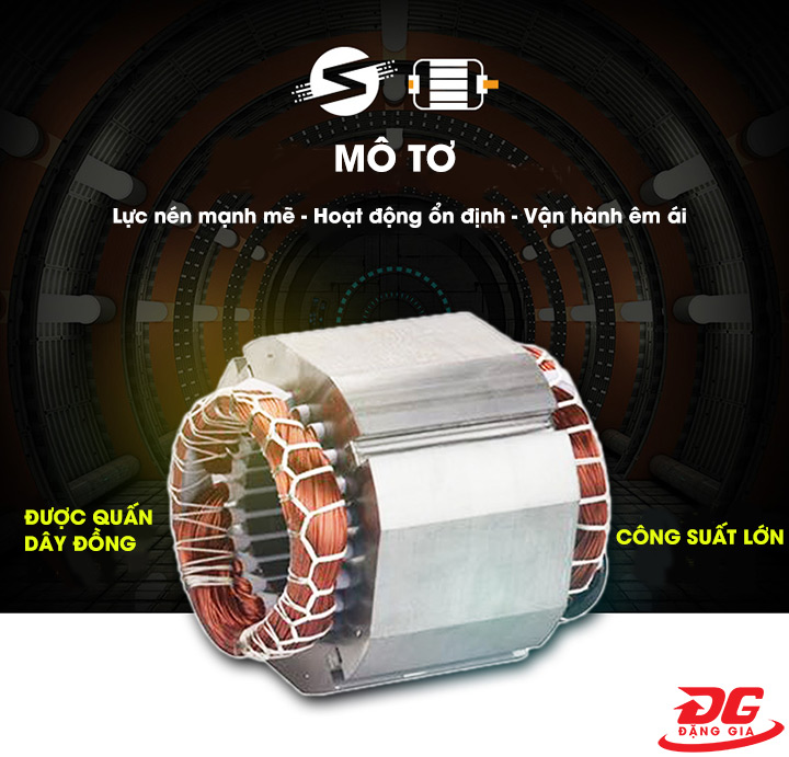 motor máy nén khí không dầu Fusheng FVA-75