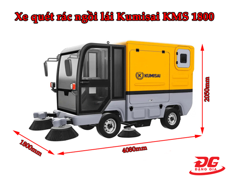 Xe quét rác Kumisai KMS 1800