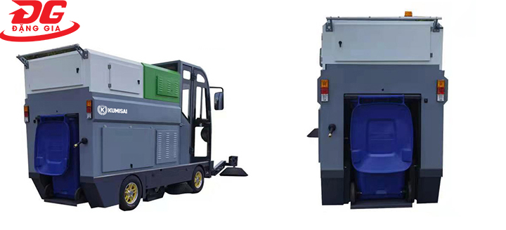 Xe quét rác ngồi lái Kumisai KMS 210