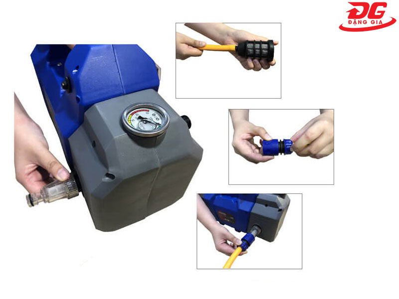 Lắp dây nguồn hút nước