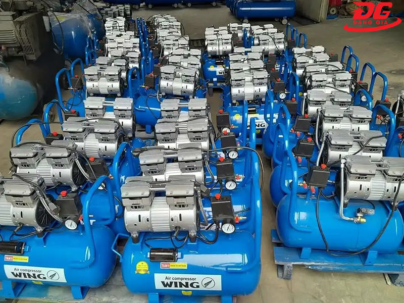 Máy hơi nén khí mini không dầu Wing TW-OF550 25 lít