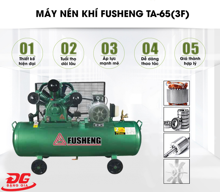 Ưu điểm của máy nén khí Fusheng TA-65(3F)