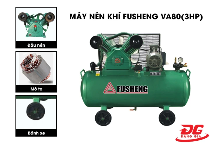 bộ phận cấu tạo máy nén khí Fusheng VA80(3HP)