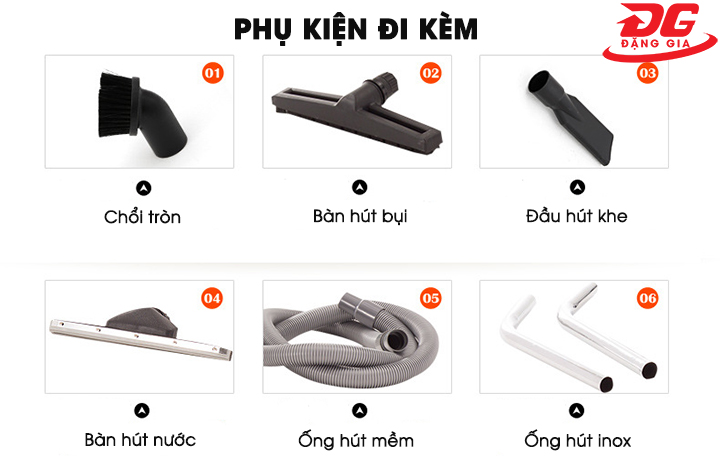 phụ kiện đi kèm theo máy