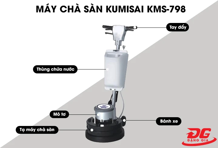 cấu tạo máy chà sàn tạ Kumisai KMS-798