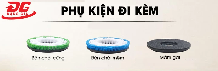 phụ kiện đi kèm máy chà sàn tạ Kumisai KMS-798