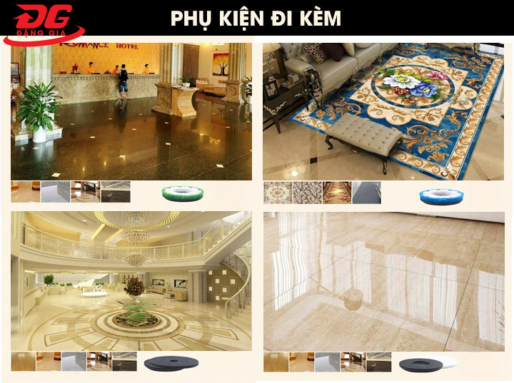 phụ kiện đi kèm máy chà sàn Kumisai KMS-609