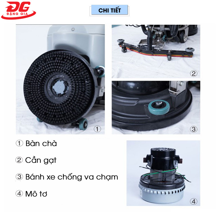 Chi tiết sản phẩm máy chà sàn liên hợp Kumisai KMS2A