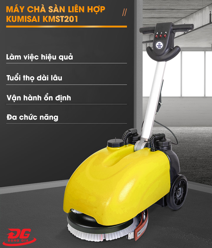 Máy chà sàn Kumisai KMST201 sở hữu nhiều ưu điểm nổi bật