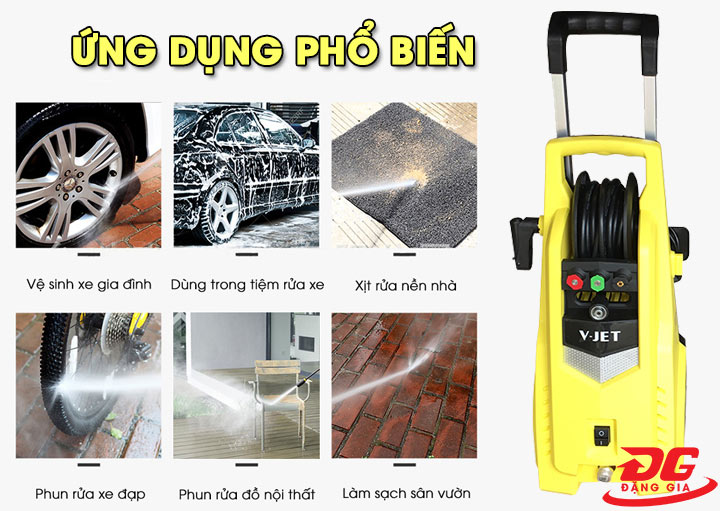 Ứng dụng của máy rửa xe V-jet