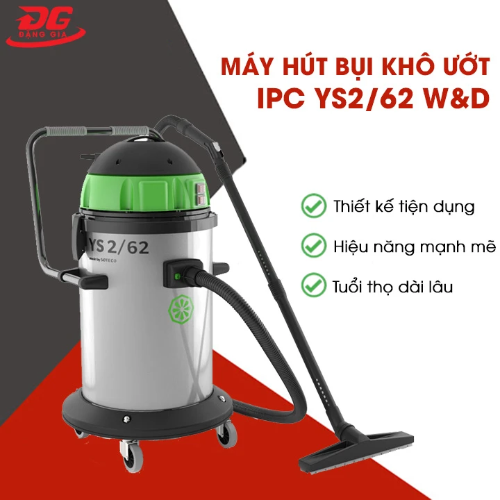 ưu điểm máy hút bụi IPC YS2/62 W&D