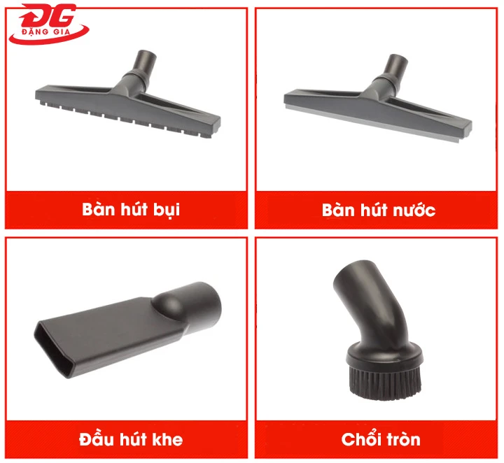 phụ kiện đi kèm máy hút bụi khô ướt IPC GP2/72 W&D