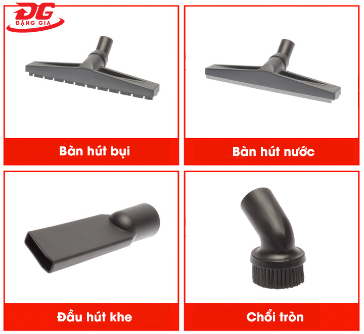 phụ kiện đi kèm máy hút bụi khô ướt IPC GP2/72 W&D