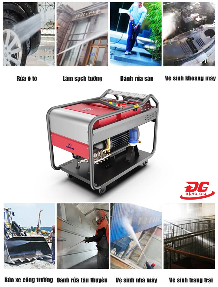 Ứng dụng đa dạng của máy rửa xe Kumisai KMS 600