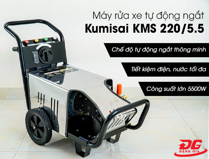 Hình ảnh thực tế Máy rửa xe tự động ngắt Kumisai KMS 220/5.5