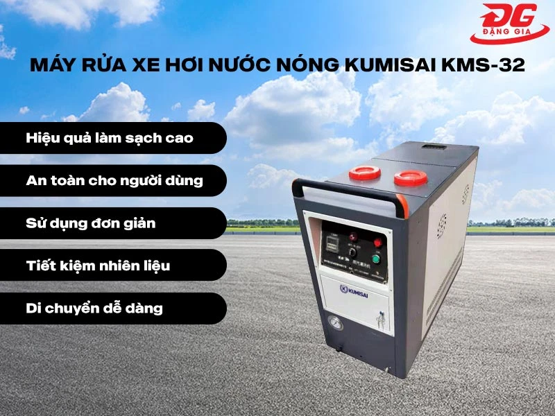Máy rửa xe hơi nước nóng Kumisai KMS-32