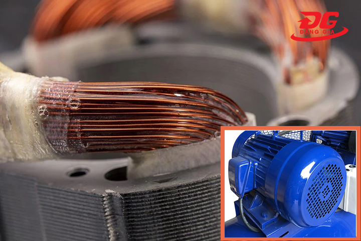 Động cơ máy quấn dây đồng lớn, chạy khỏe 