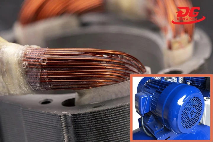 Động cơ máy quấn dây đồng lớn, chạy khỏe 