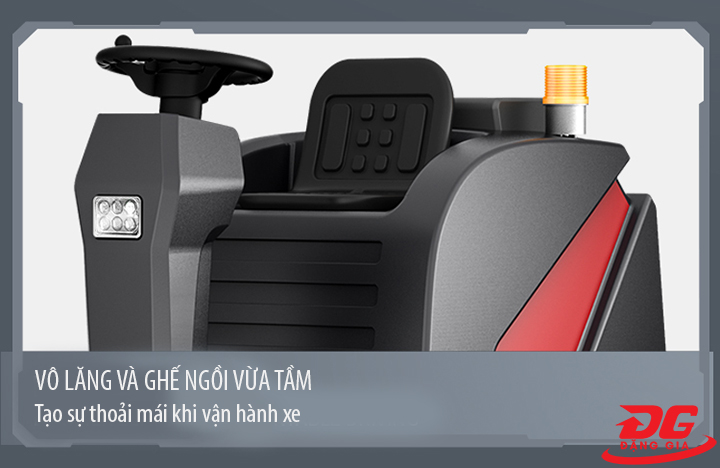 Vô lăng xe quét rác ngồi lái Kumisai KMS-GS1