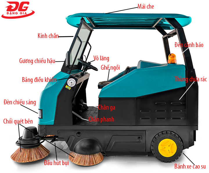 máy quét rác ngồi lái Kumisai KMS 77