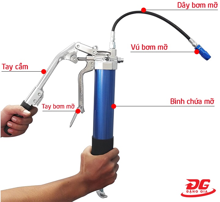 Cấu tạo súng bơm mỡ