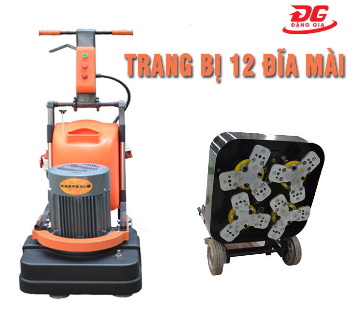 Máy mài nền bê tông Karva KVG101 có 12 đĩa mài tăng khả năng mài sàn vượt trội 