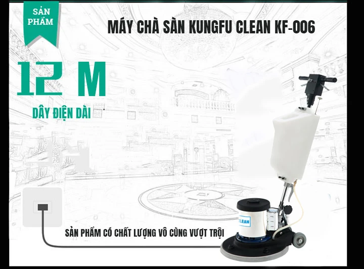 Thiết kế dây điện dài của máy