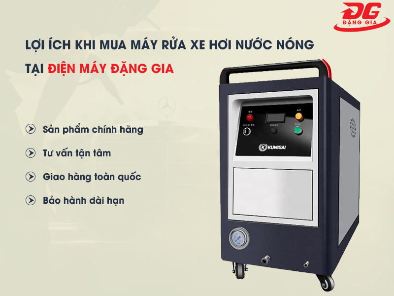 Mua máy rửa xe nước nóng chính hãng Kumisai KMS20 tại Đặng Gia