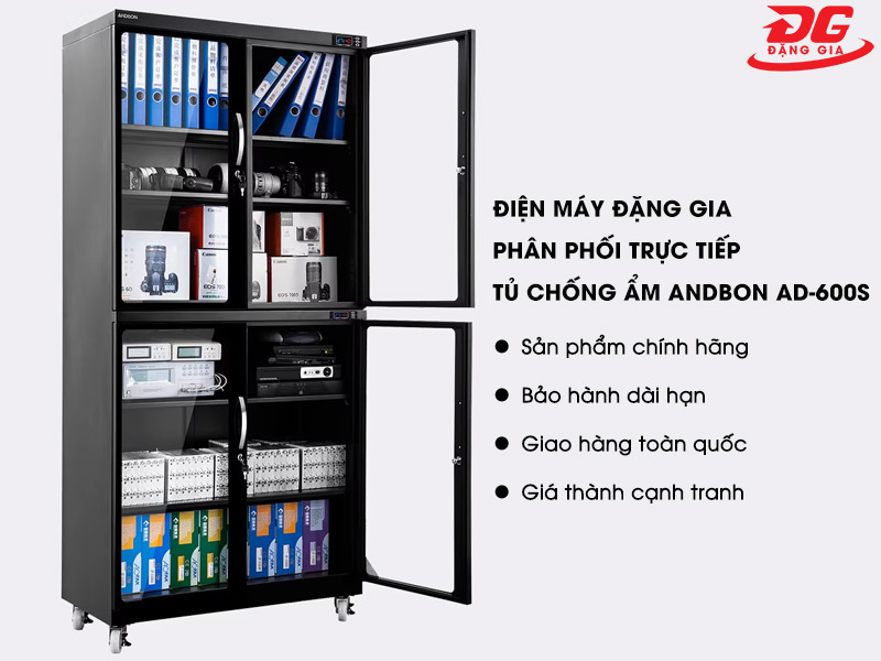 Mua tủ giữ ẩm máy ảnh Andbon Ad-600S uy tín tại Đặng Gia