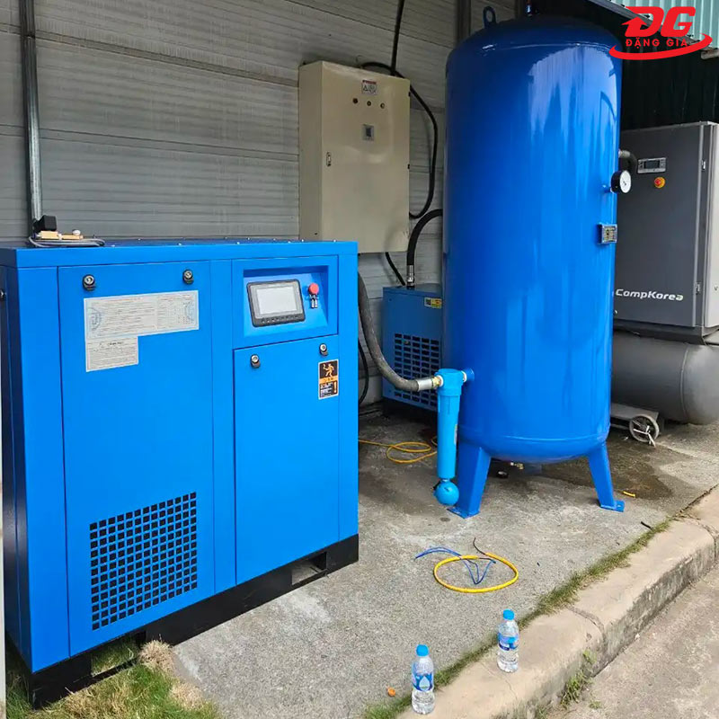 Hệ thống khí nén với Pegasus TMPM100A lắp tại xưởng sản xuất dây điện