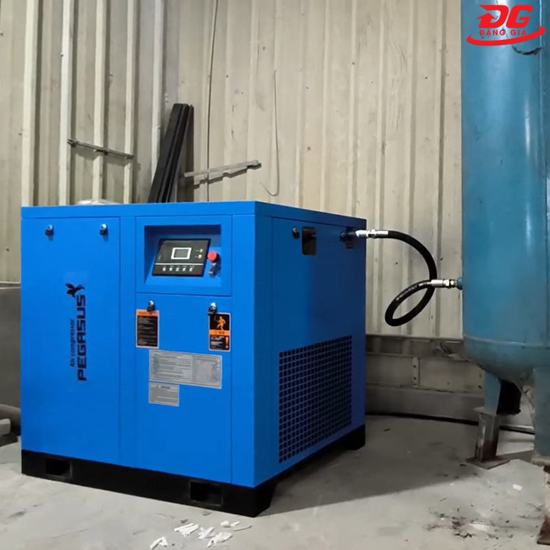 Lắp hệ thống khí nén Pegasus TMPM20A cho xưởng gia công cơ khí