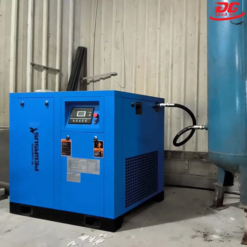 Lắp hệ thống khí nén Pegasus TMPM20A cho xưởng gia công cơ khí