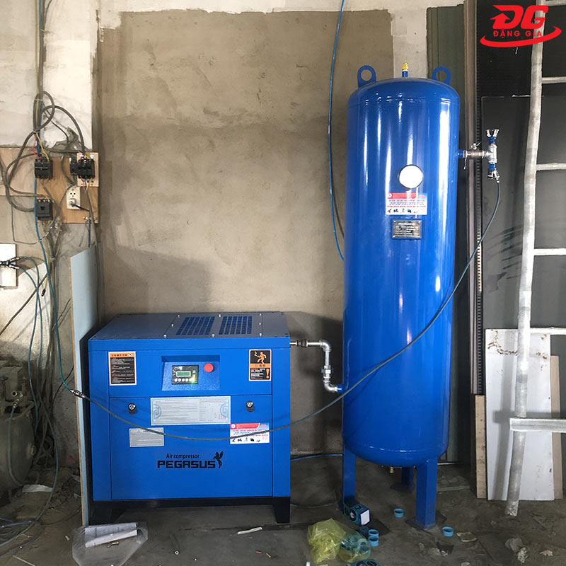 Đặng Gia hoàn thành hệ thống khí nén với model Pegasus TMPM20A cho xưởng gỗ tại Bắc Giang