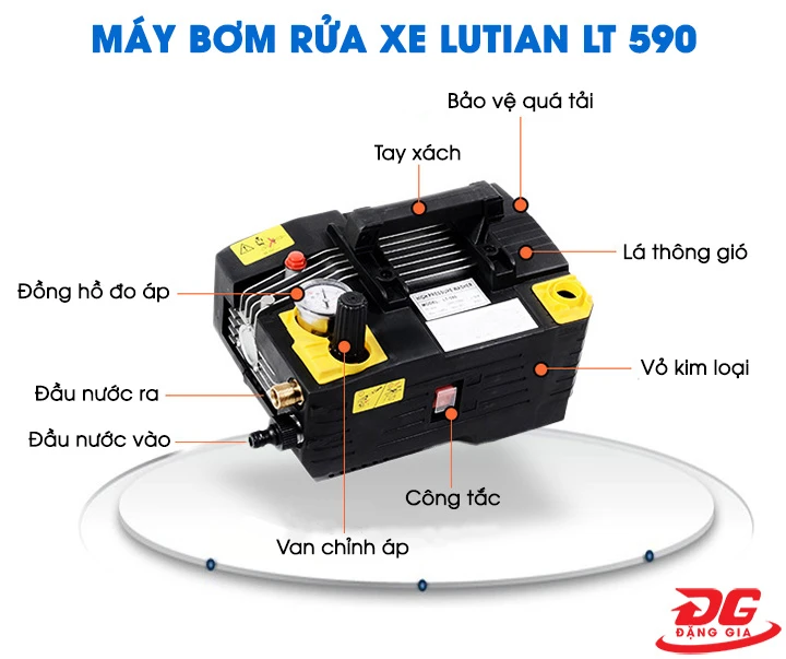Cấu tạo của máy rửa xe Lutian model LT 590