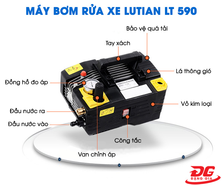 Cấu tạo của máy rửa xe Lutian model LT 590