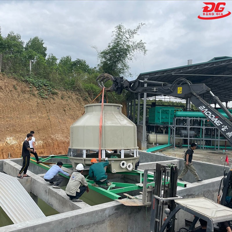 Đặng Gia hoàn thiện lắp đặt tháp Kumisai 80RT cho khách hàng