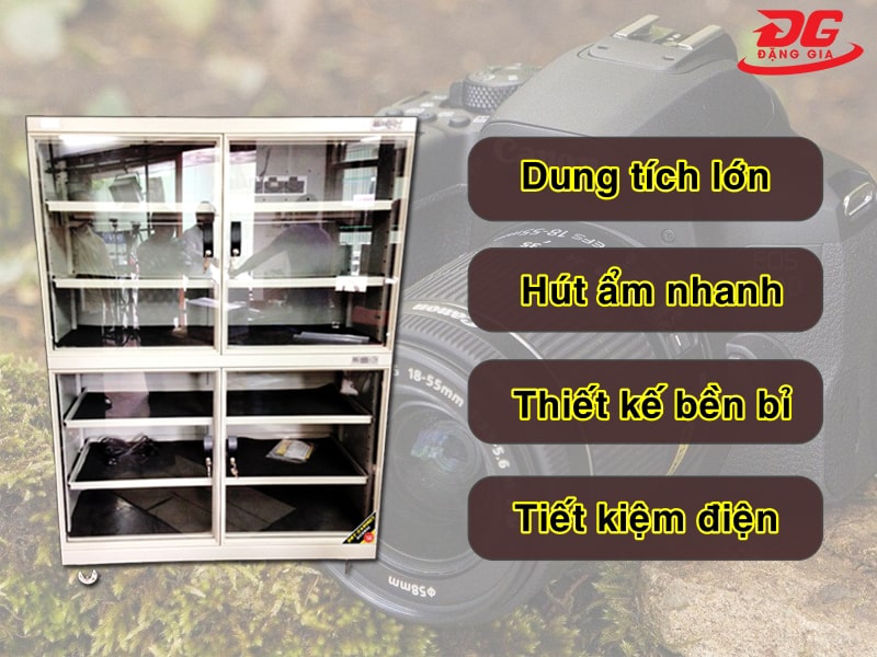 Những ưu điểm nổi trội của tủ chống ẩm máy ảnh Nikatei DCH800