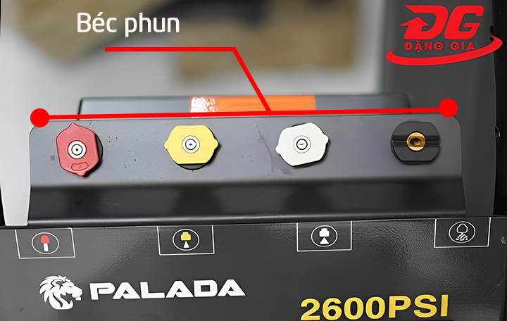 Bộ 4 béc phun máy phun rửa xe Palada 18M26-3.7T4