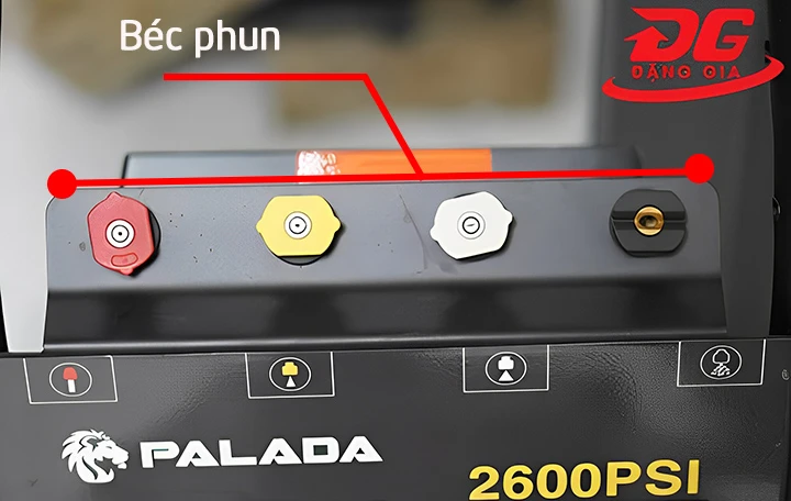 Bộ 4 béc phun máy phun rửa xe Palada 18M26-3.7T4