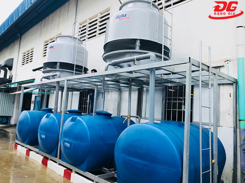 Thiết kế tháp gọn gàng, linh kiện rời, dễ lắp đặt